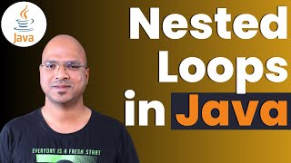 34 Java Tutorial  Nested Loops  Iteration Statement [upl. by Thorbert687]