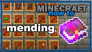 How to Get and Use Mending Enchantment in Minecraft  Easy Minecraft Tutorial [upl. by Cima457]