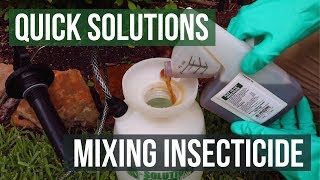 Quick Solutions How to Mix Insecticide [upl. by Aynekal907]