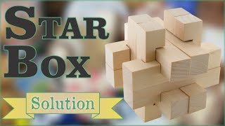 Solution for Star Box from Puzzle Master Wood Puzzles [upl. by Blessington]