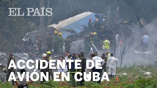 ACCIDENTE AVIÓN CUBA  Un avión de pasajeros se estrella nada más despegar del aeropuerto de La H [upl. by Daphne349]