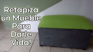 Como TAPIZAR UN TABURETE U OTRO MUEBLE Fácilmente [upl. by Vescuso544]