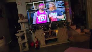 Sami and Jey Uso Bloodline backstage 122324 REACTION VIDEO [upl. by Marlea]