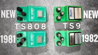 Ibanez Tube Screamer NEW vs 1981 ORIGINALS  TS808 and TS9 [upl. by Aamsa285]