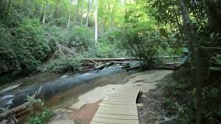 Virtual Treadmill Walking  Trail with Rivers and Waterfalls  Table Rock State Park [upl. by Nodnalb]