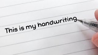 My Handwriting [upl. by Ylerebmik592]