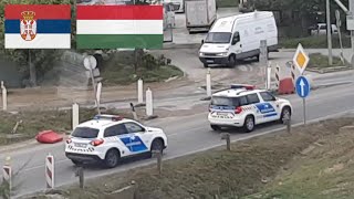 RARE  Hungarian Police Convoy in Serbia [upl. by Macleod]