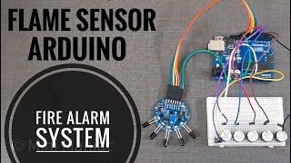 IR Flame SensorFire Alarm SystemArduino5 Channel IR Flame DetectorMini Maniac [upl. by Nafets]