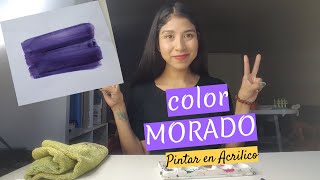 Cómo hacer color MORADO Super facil [upl. by Ansilme]