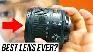 Nikon 1855mm VR II Kit Lens Review BEST NIKON LENS EVER [upl. by Oiciruam]