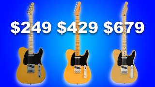 Comparing 3 Telecaster Guitars [upl. by Tnayrb614]