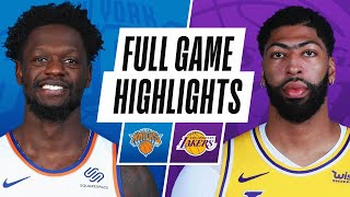 KNICKS at LAKERS  FULL GAME HIGHLIGHTS  May 11 2021 [upl. by Ellennahs]