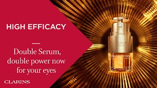 Double Serum double power now for your eyes  Clarins [upl. by Tacye725]