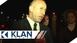 Ramush Haradinaj ne stacionin e autobuseve [upl. by Tull]