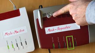 Mesh FRITZBox als Repeater an FRITZBox per WLAN anschließen [upl. by Ng]