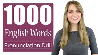 1000 Most Common English Words  Practice British Pronunciation  Vocabulary Drill [upl. by Ardle173]