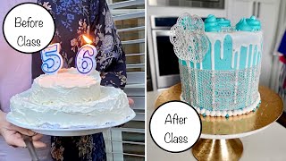 Teaching a Beginner The Basics of Cake Decorating in 4K  Tips on How to Teach a Beginner Cake Class [upl. by Jenelle]