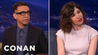 Fred Armisen amp Carrie Brownsteins quotPortlandiaquot Conversation Starters  CONAN on TBS [upl. by Aneelehs]