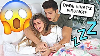 Nightmare Prank On Fiancé CUTE REACTION [upl. by Wilonah921]