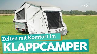 Faltcaravan – günstige Alternative zum Wohnwagen  ARD Reisen [upl. by Graehl7]