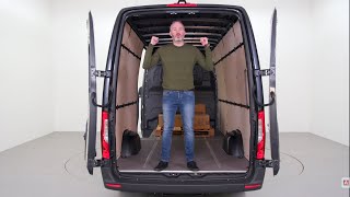 MercedesBenz Sprinter Load Space Review  How much can the Sprinter carry [upl. by Foster326]