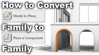 Revit Families Model Inplace VS Loadable Family Revit Family Tutorial [upl. by Valtin]