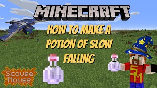 How to make SLOW FALLING POTION in Minecraft tutorial [upl. by Hax]