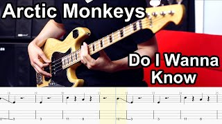 Arctic Monkeys  Do I Wanna Know  BASS COVER  PlayAlong Tabs [upl. by Isoj]