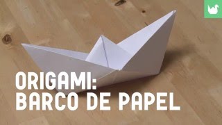 Cómo hacer un barco de papel  Origami [upl. by Keane519]