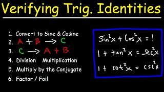 Verifying Trigonometric Identities [upl. by Ivah]