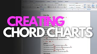 How To Create A Professional ChordOverLyrics Chart From Scratch [upl. by Rajewski430]