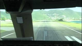 BOEING 747400 makes super fast takeoff from ST MAARTEN Airport [upl. by Aelyak]