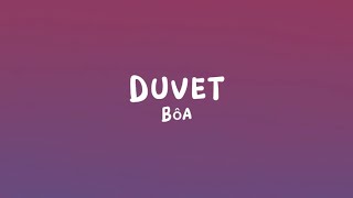 Bôa  Duvet Lyrics [upl. by Xylon]