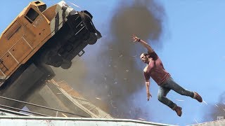 Train Mission  Derailed  GTA V [upl. by Green]