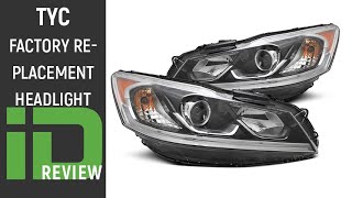 TYC Factory Replacement Headlight Review [upl. by Ardnal161]