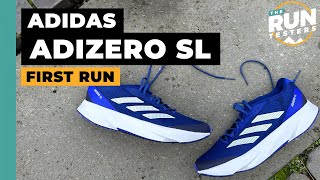 Adidas Adizero SL First Run Review A BostonAdios hybrid [upl. by Nero449]