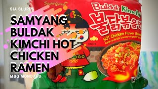 NEW Samyang Buldak Kimchi Hot Chicken Ramen REVIEW [upl. by Mauchi]