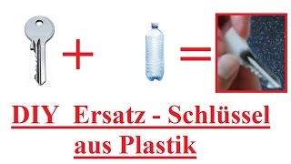 DIY Schlüssel selber nachmachen  Ersatzschlüssel selbst kopieren  Tutorial  Anleitung [upl. by Gefell]