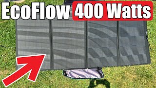 EcoFlow Portable 400W Solar Panel REVIEW [upl. by Shalom]