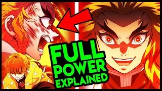 How Strong is Kyojuro Rengoku Demon Slayer  Kimetsu no Yaiba Full Power Explained [upl. by Recneps740]