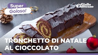 TRONCHETTO DI NATALE AL CIOCCOLATO  Goloso e perfetto per le Feste [upl. by Lantha]