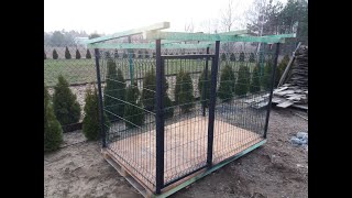 Kojec dla psa  budowa playpen for a dog [upl. by Atiuqel]