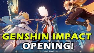 Genshin Impact Opening Cutscene English [upl. by Matthaeus]