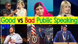 Good vs Bad Public Speaking Examples amp Annotations [upl. by Kramal]