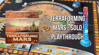 Terraforming Mars  Solo Playthrough [upl. by Tini]