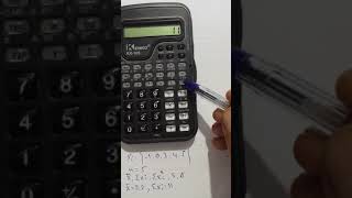 Using Kenko KK105 calculator in statistics mode part1 [upl. by Fidelas]