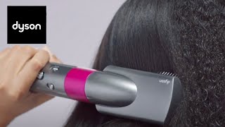 Tutorial Smooth and straighten your hair with the Dyson Airwrap™ styler [upl. by Anallise519]