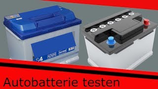 Autobatterien testen ohne Batterietester [upl. by Laise]