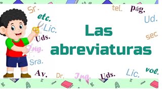 Las abreviaturas y sus características  Educación Primaria [upl. by Oznola]