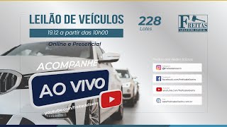 AO VIVO  Leilão Online de Veículos  Freitas Leiloeiro 19122023 [upl. by Alliehs236]